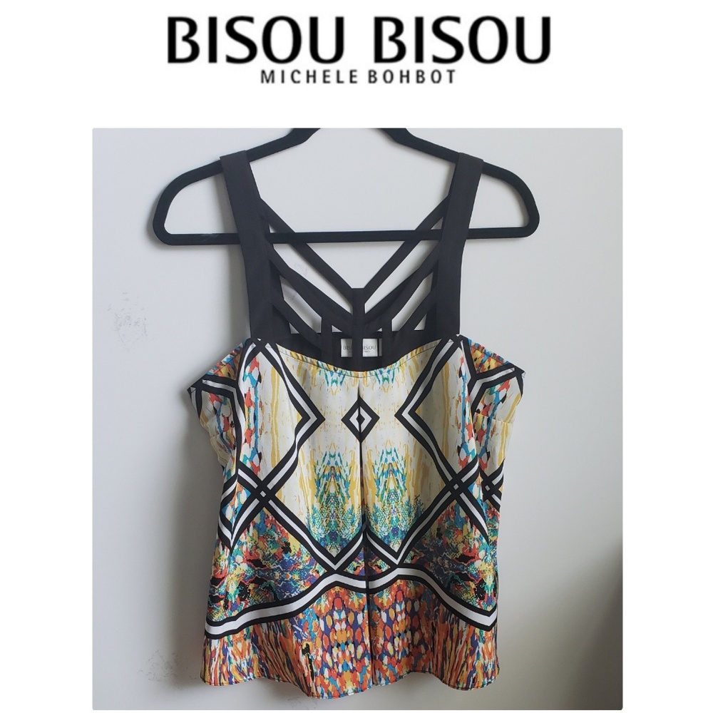 Bisou Bisou w/JcPenny Top Black Cut Out-Sz: Medium